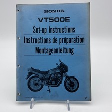 Honda VT500E Genuine Factory Setup Manual 1983 ? Ref 97MF900