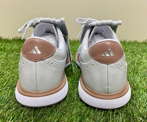 Scarpe da golf Adidas MC Zoysia senza punte grigio gomma bianco IH5993 da donna taglia 6,5 - Foto 5 di 12