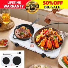 New Electric Hot Plate Portable Single Double Table Top Cooker Kitchen Hob Stove