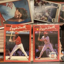 🔴1990 Donruss Ozzie Smith ERROR CARD No Dot After “INC” MINT RARE PAIR!