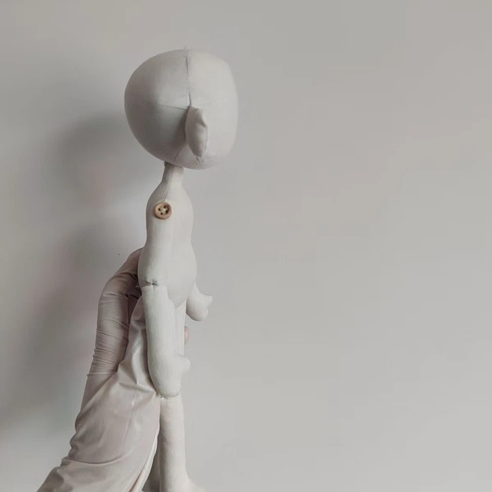 Whispering Doll 30cm 12” DIY Button Eye Handmade Base Doll Body Craft Toy - Image 3 of 3