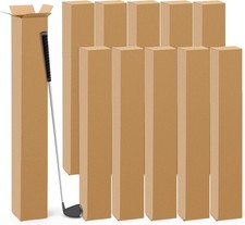 10 Pcs Shipping Boxes 6 x 6 x 48 Inch, Tall Corrugated Cardboard Golf Storage