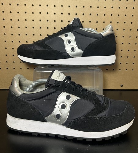 Saucony Jazz 81 Black White Suede Mens Size 11.5 Casual Classic Shoes Sneakers