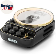 Retro Portable CD Players with Bluetooth Speakers, FM Radio, Night Light, LCD Di