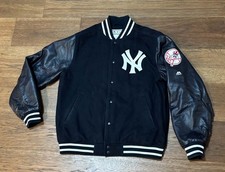 VTG Majestic New York Yankees Varsity Letterman Jacket MLB Y2K Men  s Size L/XL