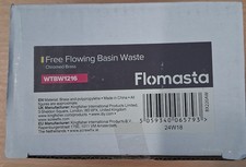 Flomasta Free Flowing Basin Waste WTBW1216   1.1/4  New. Boxed Chromed Brass