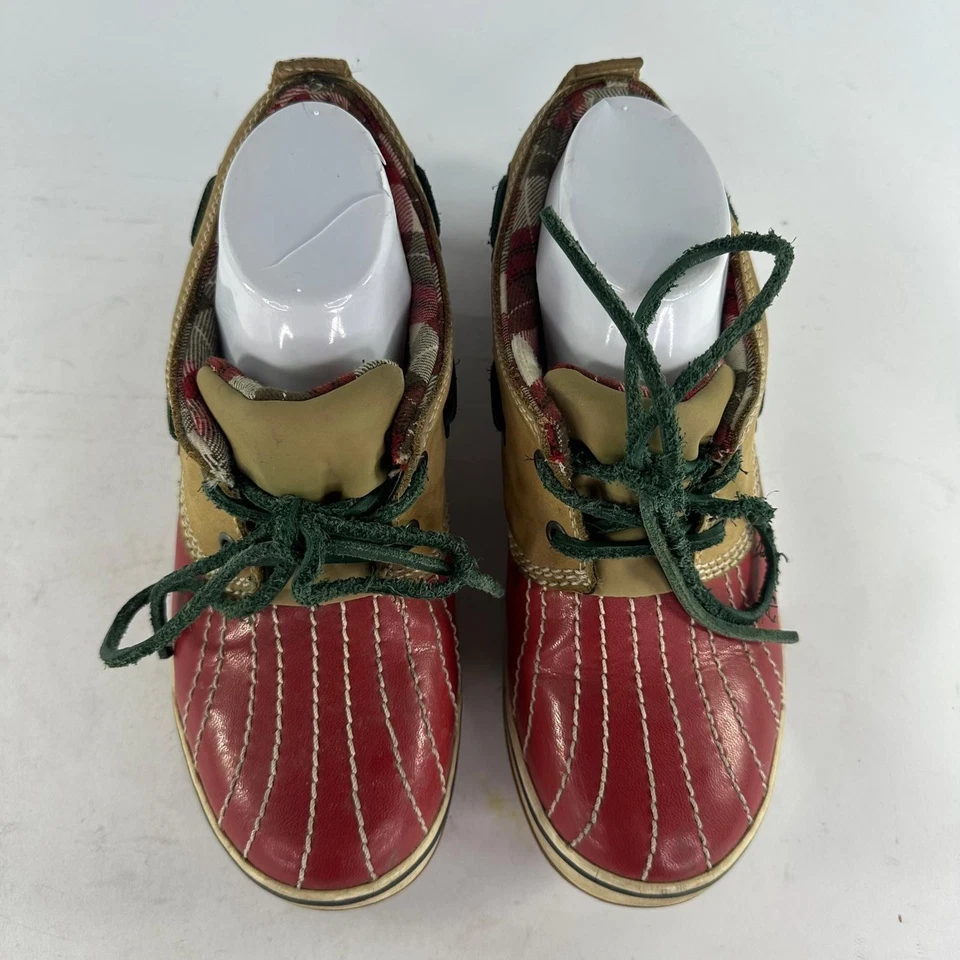 Sorel Tivoli Low II Women's Duck Shoes US 8 Red Lace-Up Waterproof Booties  - Image 3 of 4