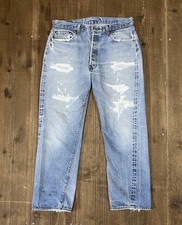 Vintage Levi's 501 Redline Selvedge 70s Made in USA Faded W36 L30