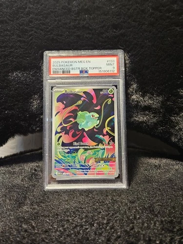 Bulbasaur (Mega Evolution Stamped) 133/132  Holo PSA 9 English