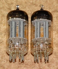 1 pair Baldwin RCA? 12AU7 Twin Triode Audio Preamp tubes Tested excellent VGC