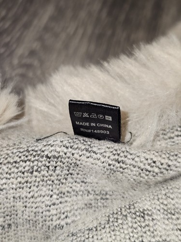 Poncho donna pelliccia sintetica collo mantello maxi oversize giacca calda banchetto sera - Foto 4 di 11