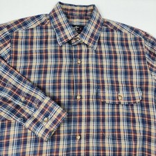 Levi  s Vintage 80s Men  s Button Up Long Sleeve Shirt Plaid Small Multicolor USA