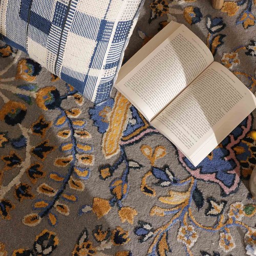 100% Handmade Tufted Traditional Adeline Style Woolen Area Rugs Carpet All Size - Picture 10 of 11