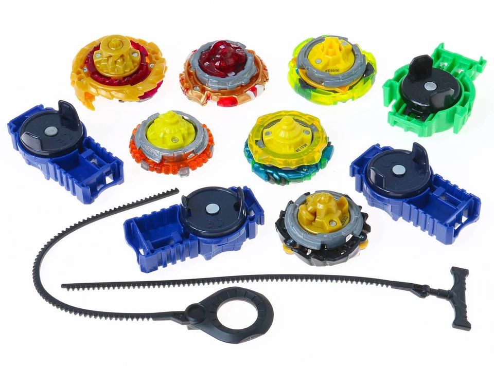 Beyblade (6) Burst Turbo Slingshock w 4 Launchers & 2 Ripcords (Lot of 12 Items) - image 2 of 4