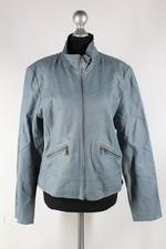 Clockhouse blaugraue Jacke Gr.42/M echtes Schweinsleder Top Zustand