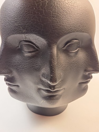 TMS 2005 Black Perpetual Faces Vase Dora Maar Fornasetti Style Vitruvian - Bild 8 von 16