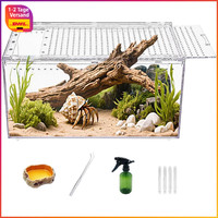Reptilien-Terrarium 40 X 25 X 20 Cm Echsengehege FüR Insekten Und Vogelspinnen