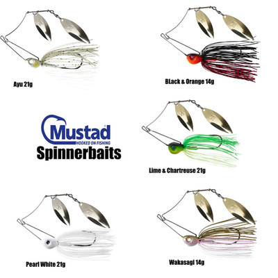 Spinnerbait Double Blade Köder Zander Barsch 21g 24g Mustad Spinner Hardbait