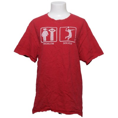Hanes, T-shirt, Größe: L, Rot, Print, Damen #ICK