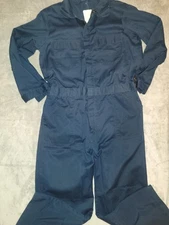 Dogs Brand USA made Navy Utility Navy Blue WORK Coveralls Medium Regular