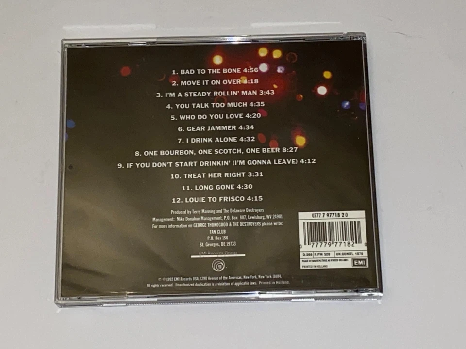 The BADDEST of GEORGE THOROGOOD and the DESTROYERS -  CD Album - TOP - Bild 2 von 3