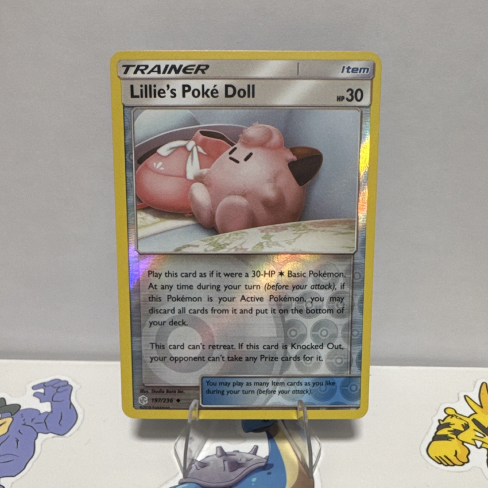 Pokémon TCG Lillie's Poke Doll 197/236 Sm-Cosmic Eclipse Reverse Holo Uncommon