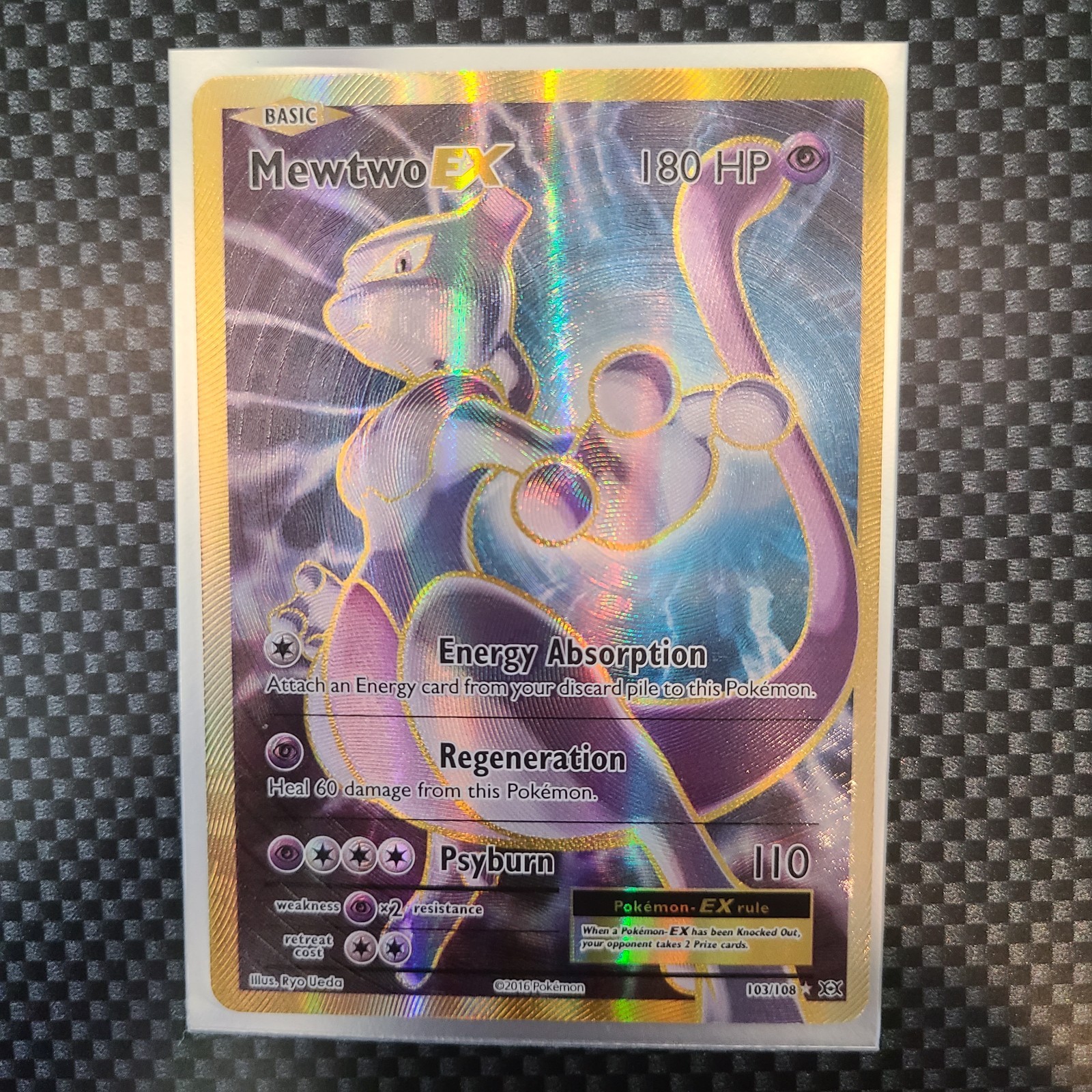 Mewtwo EX 103/108 Pokemon TCG Card Ultra Rare Full Art Holo
