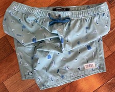 O'Neill Hyperfreak Stretch Swim Shorts Quick Dry Tropical Parrot Green Blue L