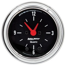 Autometer 2585 Traditional Chrome Series 2-116 Clock Gauge 12 Hour