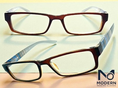 Classy Contemporary Modern READING EYE GLASSES READERS For Men or Women +2.50