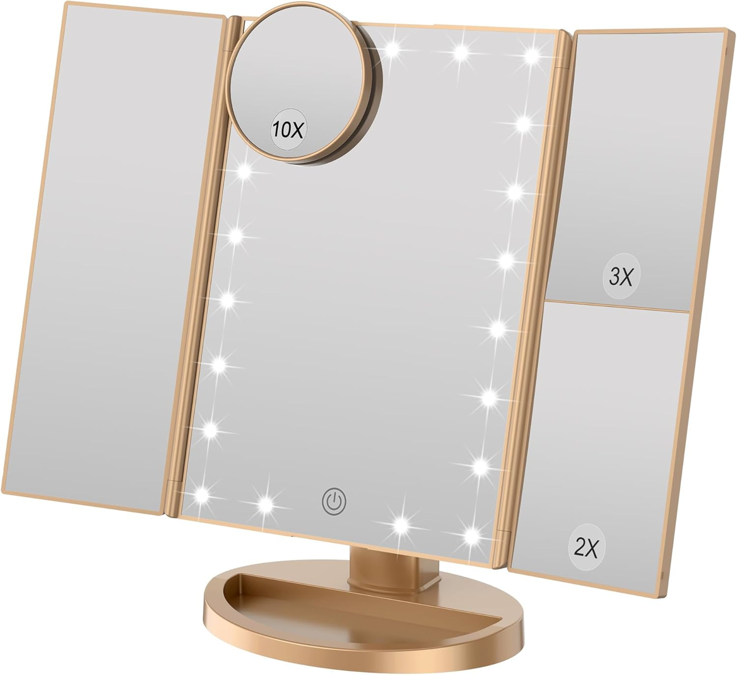 Specchio LED Trucco Professionale 3 Ante | Ingrandimento 3X | Offerta Shop