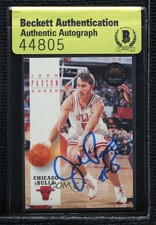 BAS 1993-94 Skybox Premium John Paxson #46 Authentic Auto 3c7