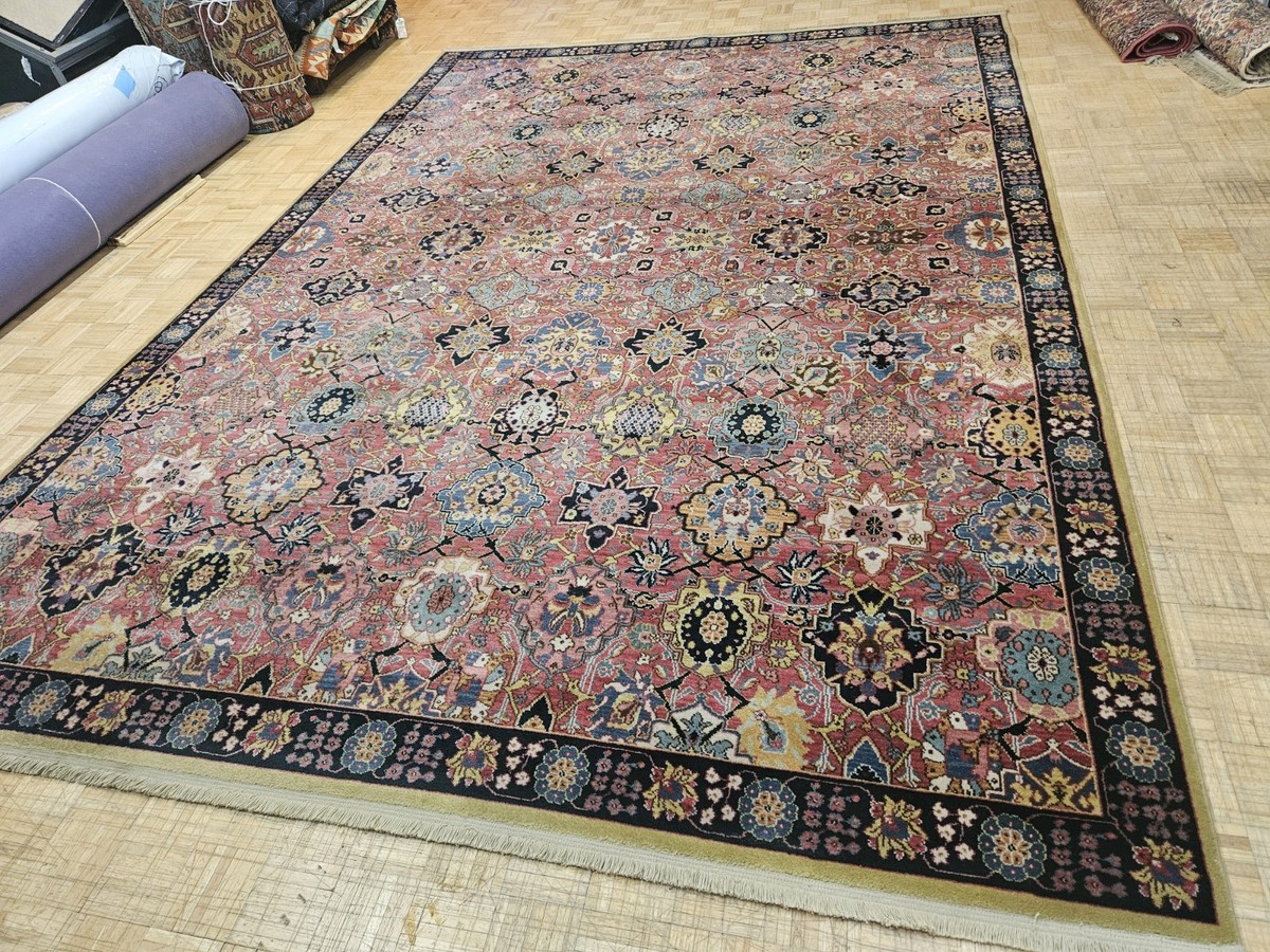 10x14 KARASTAN WILLIAMSBURG KIRMAN VASE 557 100% WOOL RUG - VERY