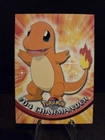 Charmander #04 1999 Topps Pokemon TV Animation Series 1 Non Holo Vintage Blue 🌟