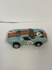 AURORA AFX Thunderjet FORD GT LIGHT BLUE HO SLOT CAR TUFF ONE