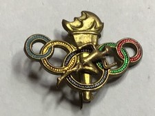 Przypinka z Olimpiady 1956 w Melbourne , prawdopodobnie drużyna Węgier.