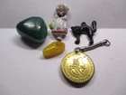 Heritage! small collection lot bundle with figures gemstone etc decorative type case