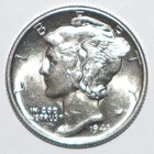 1943 Mercury Dime CHOICE BRILLIANT UNCIRCULATED (K246)