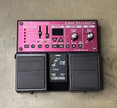 Boss RC-30 Looper Guitar Effect Pedal Controller Dual Track Untested DJ