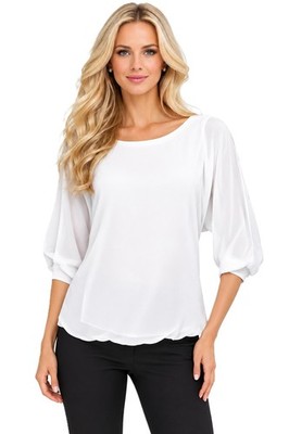 Alba Moda 2 piece set: blouse with top white size 42 0317105617