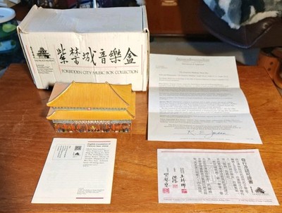Spieluhr China's Forbidden City 1991 mit Gutachtenspapieren und Originalkarton