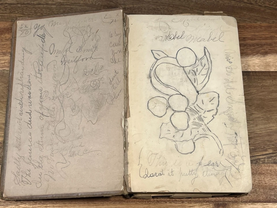 Milford Delaware Antique Schoolbook Belonging to Mabel and Gertrude Violet Smith - Image 4 of 4