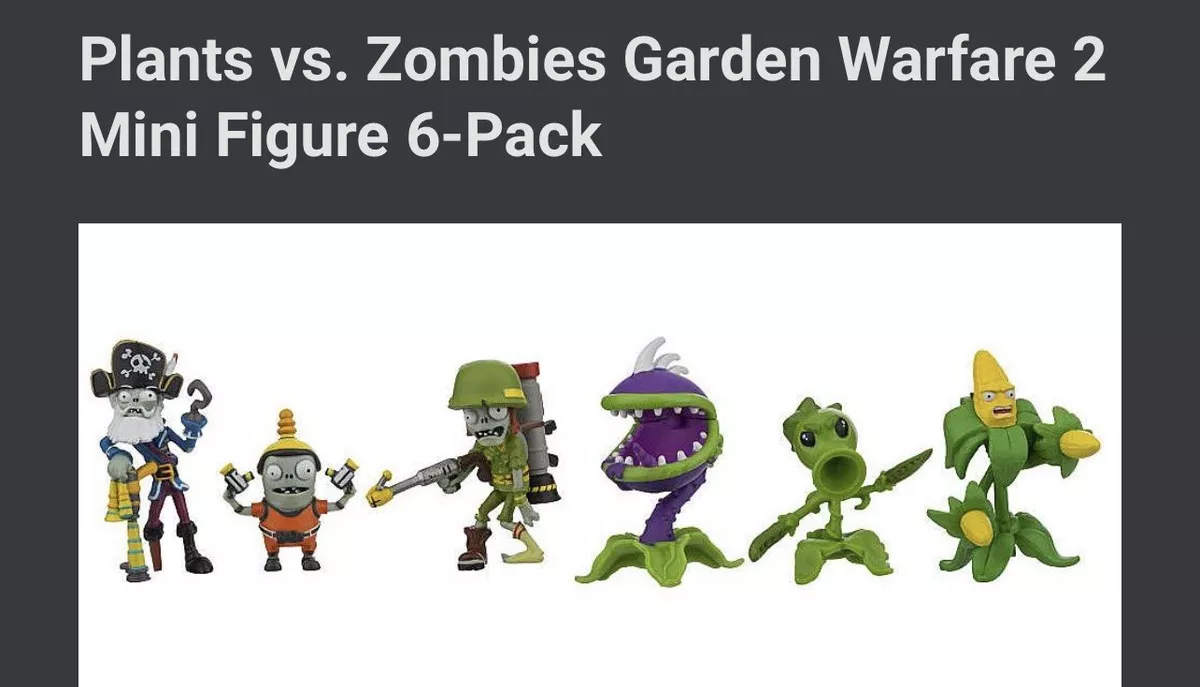 Plants vs. Zombies Garden Warfare 2 Zombies 6 Mini Figures Collectors  Item!!!