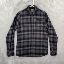 5.11 Tactical Shirt men's Small Flannel Snap Button Up Midweight Gray Plaid