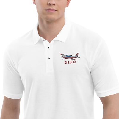 Flyboy Toys Custom Embroidered Men's Premium Polo AIRG9G3FD250-RS1 - Add your N#