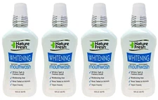 ( LOT 8 ) NatureFresh Whitening Natural Peppermint Mouthwash 18 FL oz Ea SEALED
