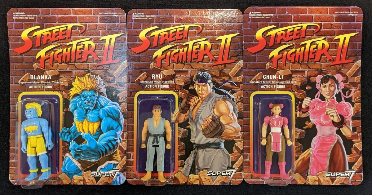 Street Fighter 2 Blanka 3.75 Retro Figure by Super 7 