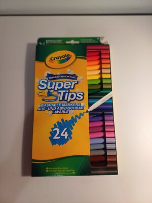 CRAYOLA SUPER TIPS Pack of 24 Washable Felt Tip Colouring