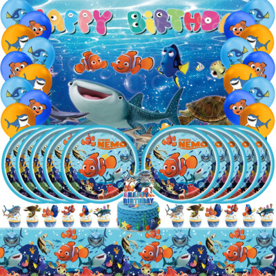 Finding Nemo Kinder Geburtstag Party Deko Banner Luftballons Teller Tischdecke