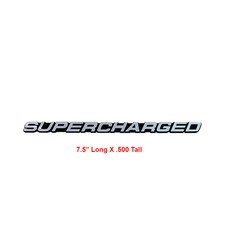 Fits Chrome Supercharged Emblem - Universal Emblems 1pcs Fits Chrome Supercharged Emblem - Universal Emblems 1pcs